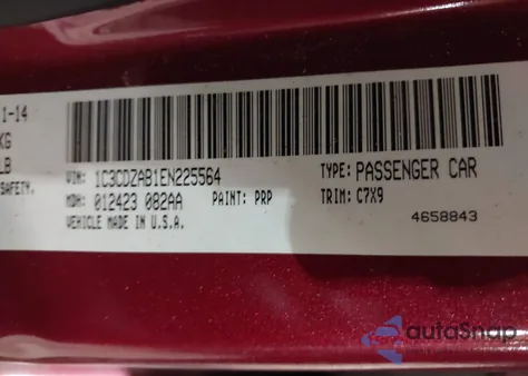 2014 Dodge Avenger Se z USA, uszkodzony, nr VIN 1C3CDZAB1EN225564